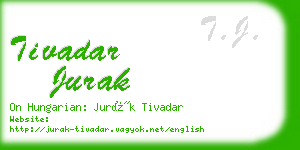 tivadar jurak business card